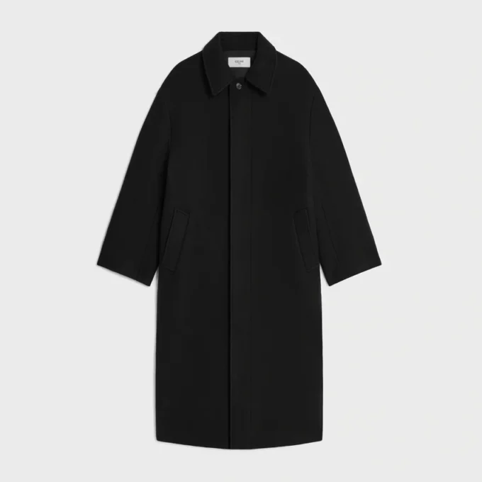 Coat in Double-Face Wool Felt