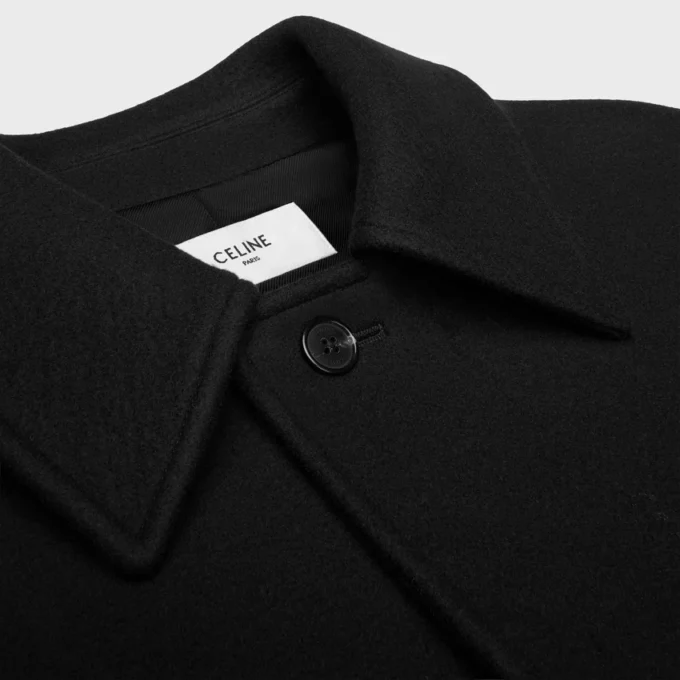 Coat in Double-Face Wool Felt