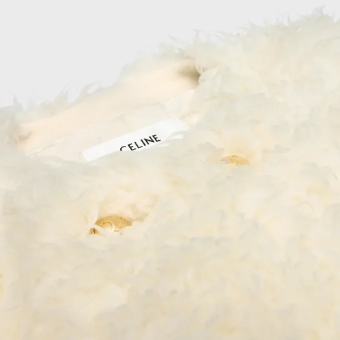 Coat in Fluffy Wool Coat in Fluffy Wool