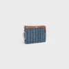 Coin Purse in Striped Denim with Strass Coin Purse in Striped Denim with Strass