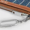 Coin Purse in Striped Denim with Strass Coin Purse in Striped Denim with Strass