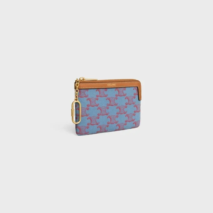 Coin Purse in Textile with Triomphe All Over Coin Purse in Textile with Triomphe All Over