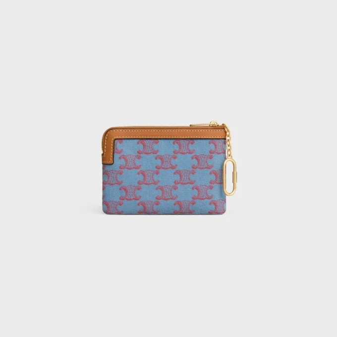 Coin Purse in Textile with Triomphe All Over Coin Purse in Textile with Triomphe All Over