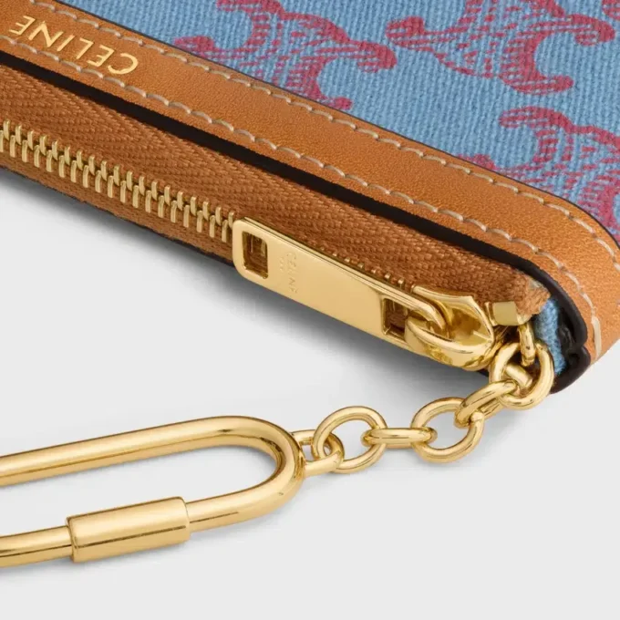 Coin Purse in Textile with Triomphe All Over Coin Purse in Textile with Triomphe All Over
