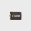 Coin Purse in Triomphe Canvas with Celine Print Coin Purse in Triomphe Canvas with Celine Print