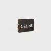 Coin Purse in Triomphe Canvas with Celine Print Coin Purse in Triomphe Canvas with Celine Print