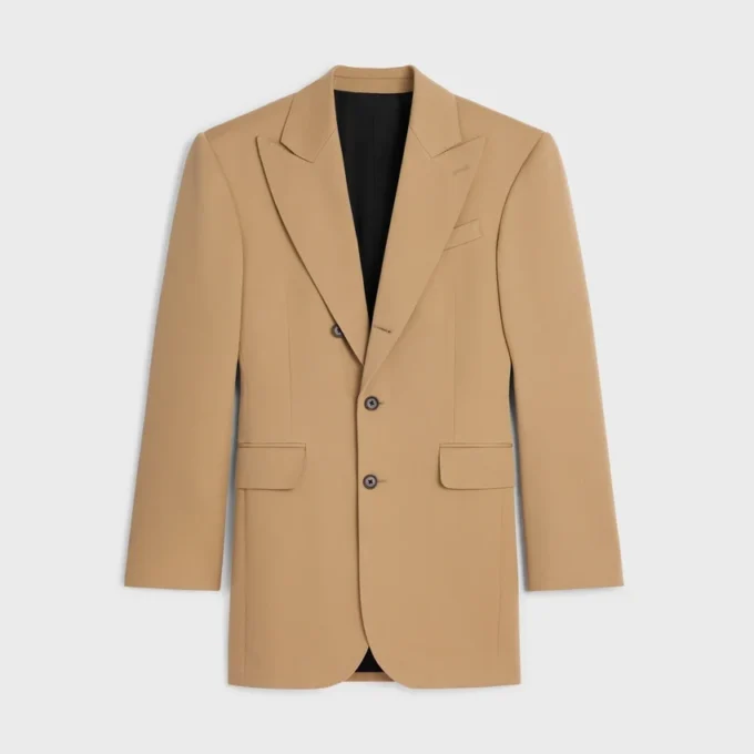 Colonne Jacket in Diagonal Wool Colonne Jacket in Diagonal Wool