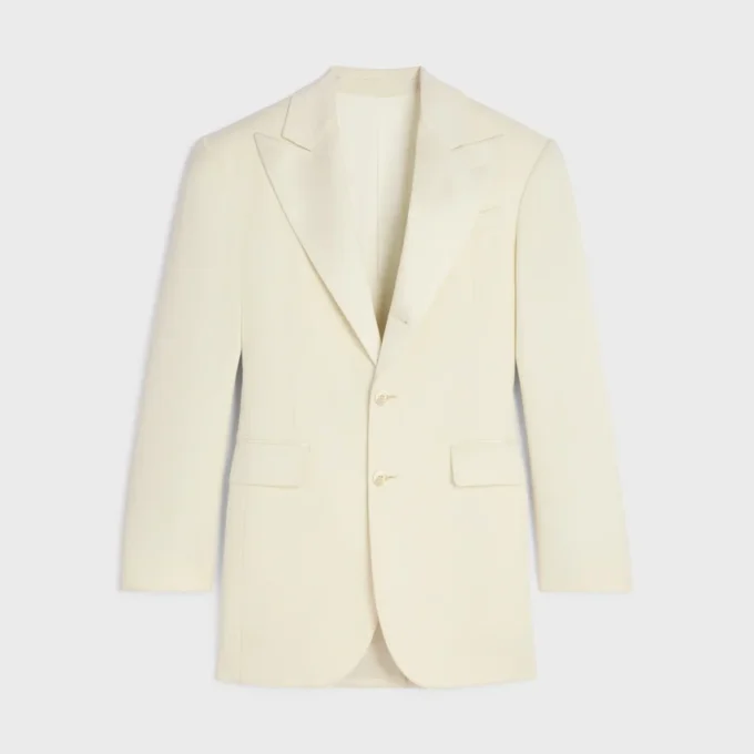 Colonne Jacket in Diagonal Wool Colonne Jacket in Diagonal Wool