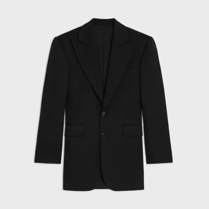 Colonne Jacket in Diagonal Wool Colonne Jacket in Diagonal Wool
