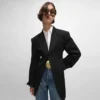 Colonne Jacket in Diagonal Wool Colonne Jacket in Diagonal Wool