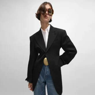Colonne Jacket in Diagonal Wool
