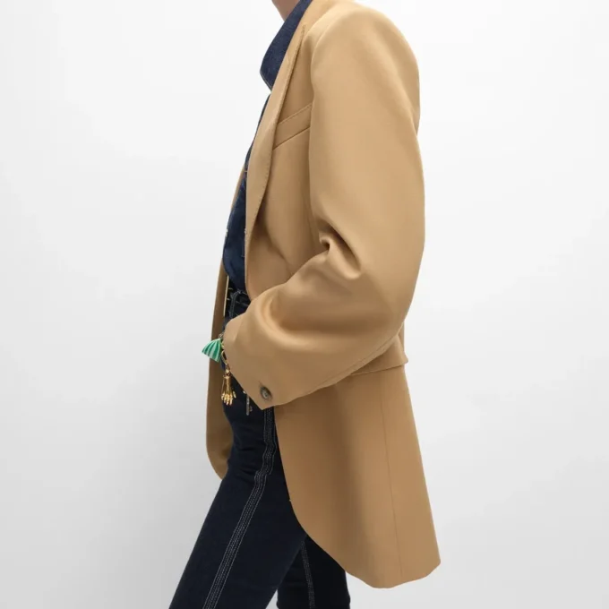 Colonne Jacket in Diagonal Wool Colonne Jacket in Diagonal Wool