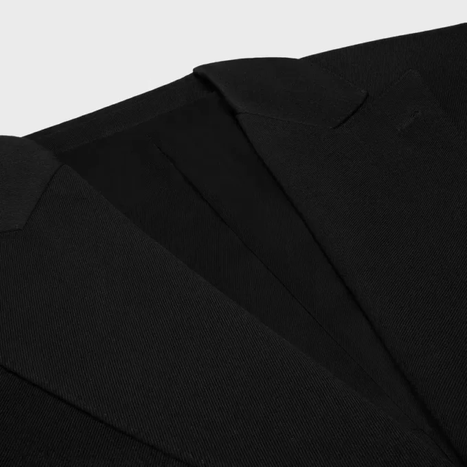 Colonne Jacket in Diagonal Wool Colonne Jacket in Diagonal Wool