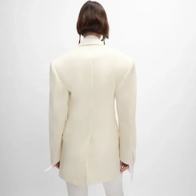 Colonne Jacket in Diagonal Wool Colonne Jacket in Diagonal Wool