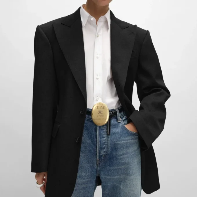 Colonne Jacket in Diagonal Wool Colonne Jacket in Diagonal Wool