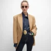 Colonne Jacket in Diagonal Wool Colonne Jacket in Diagonal Wool