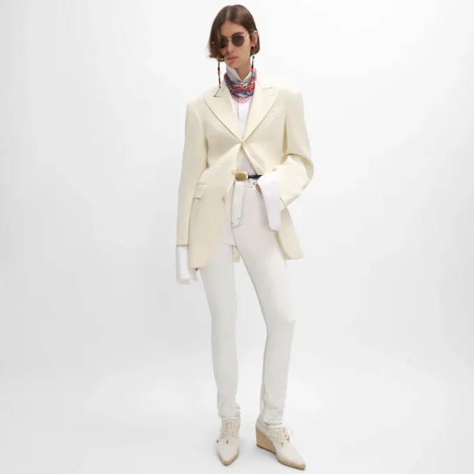 Colonne Jacket in Diagonal Wool Colonne Jacket in Diagonal Wool
