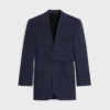 Colonne Jacket in Grain De Poudre Wool