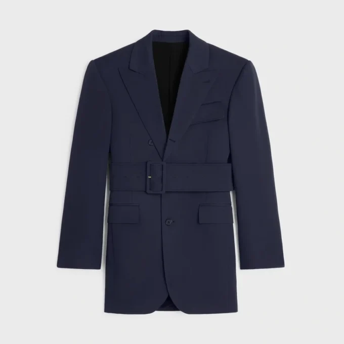 Colonne Jacket in Grain De Poudre Wool
