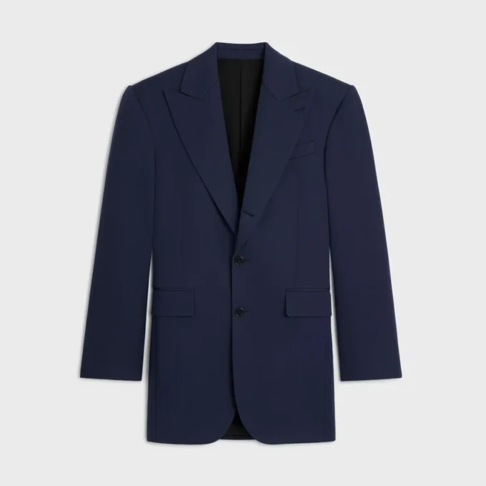 Colonne Jacket in Grain De Poudre Wool