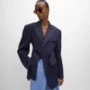 Colonne Jacket in Grain De Poudre Wool
