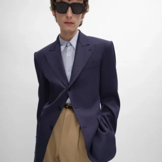 Colonne Jacket in Grain De Poudre Wool