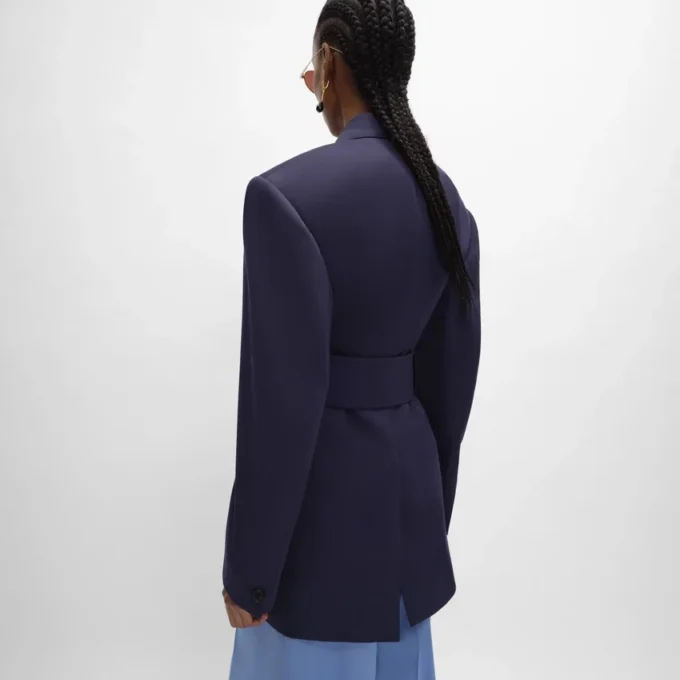 Colonne Jacket in Grain De Poudre Wool