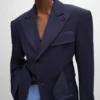 Colonne Jacket in Grain De Poudre Wool