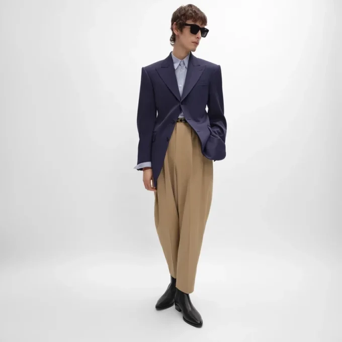 Colonne Jacket in Grain De Poudre Wool