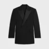 Colonne Tux Jacket in Wool and Mohair Gabardine Colonne Tux Jacket in Wool and Mohair Gabardine