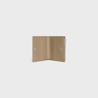 Compact Wallet in Grained Calfskin
