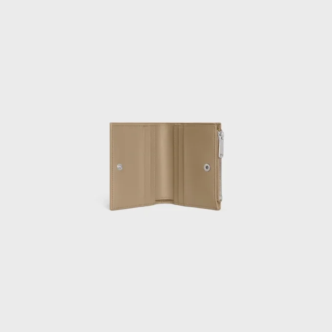 Compact Wallet in Grained Calfskin Compact Wallet in Grained Calfskin