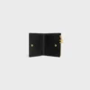 Compact Wallet Triomphe Charms in Grained Calfskin