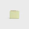 Compact Wallet Triomphe Stamp in Supple Grained Calfskin