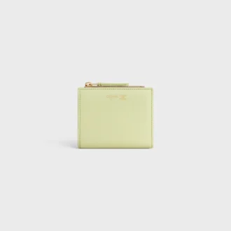 Compact Wallet Triomphe Stamp in Supple Grained Calfskin