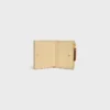 Compact Wallet Triomphe Stamp in Supple Grained Calfskin