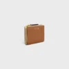 Compact Wallet Triomphe Stamp in Supple Grained Calfskin