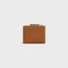 Compact Wallet Triomphe Stamp in Supple Grained Calfskin