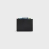 Compact Wallet Triomphe Stamp in Supple Grained Calfskin