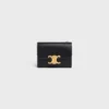 Compact Wallet with Coin Triomphe in Shiny Calfskin