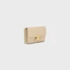 Compact Wallet with Coin Triomphe in Shiny Calfskin