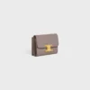 Compact Wallet with Coin Triomphe in Shiny Calfskin