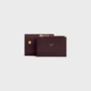 Compact Wallet with Coin Triomphe in Shiny Calfskin