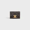 Compact Wallet with Coin Triomphe in Triomphe Canvas Compact Wallet with Coin Triomphe in Triomphe Canvas