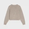 Crew Neck Sweater in Seamless Cashmere Crew Neck Sweater in Seamless Cashmere
