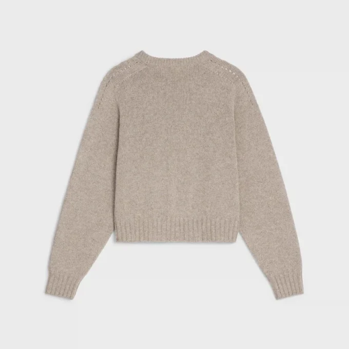 Crew Neck Sweater in Seamless Cashmere Crew Neck Sweater in Seamless Cashmere