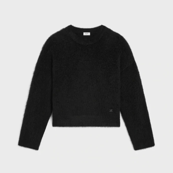 Crewneck Sweater in Brushed Mohair Crewneck Sweater in Brushed Mohair