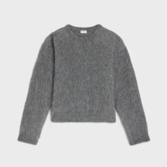 Crewneck Sweater in Brushed Mohair