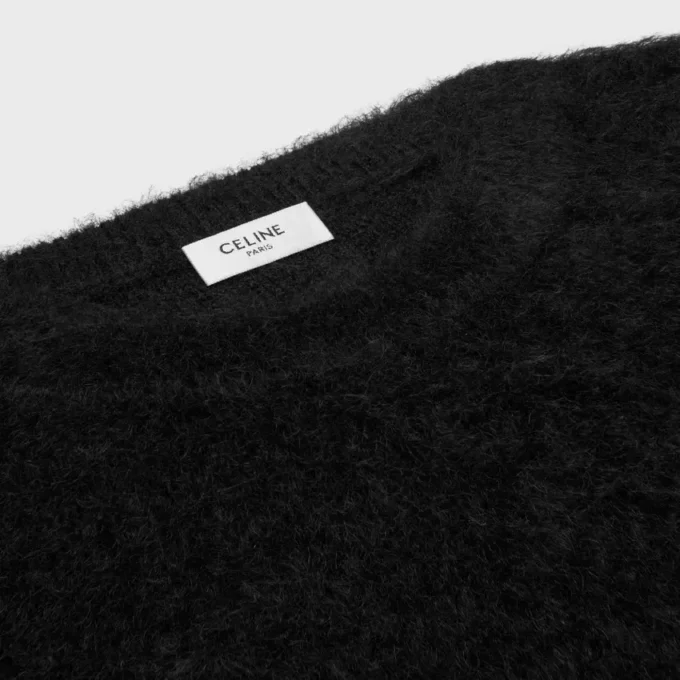 Crewneck Sweater in Brushed Mohair Crewneck Sweater in Brushed Mohair
