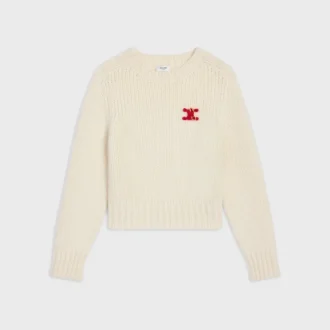 Crewneck Sweater in Cashmere and Silk